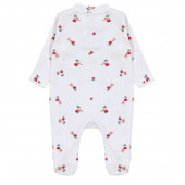 Бебешки ромпър на цветчета с аксесоар 3