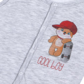 Бебешки трикотажен елек с пухена подплата "Cool boy" 3