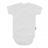 Бебешко ажурено боди "прегърни ме" в екрю 2