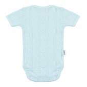 Бебешко боди от памучен ажур в синьо 2