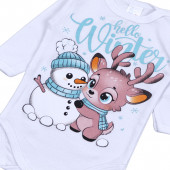Бебешко коледно боди "Hello winter" 3