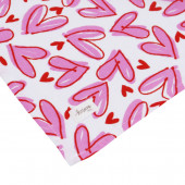 Бебешко муселиново одеяло "Pink hearts" 130 х 100 см 3