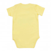 Бебешко памучно боди "Beep" в жълто 2