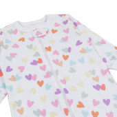 Бебешки ромпър с цип и открити крачета ''Happy girl'' 3