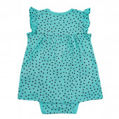 Бебешко боди-рокля в синьо 2