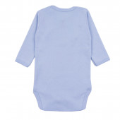 Бебешко памучно боди "Bear" в синьо 2