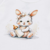 Бебешко памучно боди "Rabbit" в екрю 3