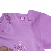 Детска памучна блуза "Baby" лилаво 3
