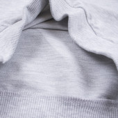 Плътна блуза с къдрички и пайети в сив меланж 4