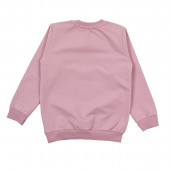 Плътна блуза " Тired bunny" в опушено розово 2