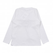 Детска блуза с 3D ефект в бяло 3