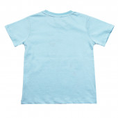 Детска памучна тениска "Dino saur" в синьо 2