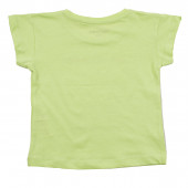 Детска памучна тениска "Bloom" в зелено 2