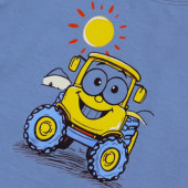 Детска блуза ''Happy digger'' в синьо 3