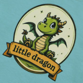 Детска блуза ''Little dragon'' в пастелно зелено 3