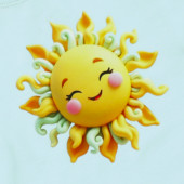 Детска блуза ''Sun kiss'' в светла мента 3