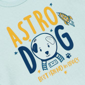 Памучно боди ''Astro" в светло синьо 2
