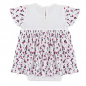 Бебешко боди-рокля ''Flowerful'' в екрю 2