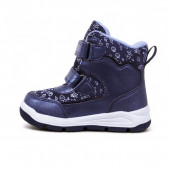 Водоотблъскващи боти с плаващи звездички в тъмносиньо 3