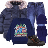 Детско зимно яке "New generation" в тъмносиньо 8