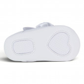 Бебешки бели буйки с панделa 3