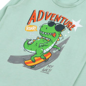 Детска блуза "Adventure" в млечна мента 2