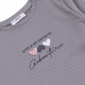 Детска рипсена блуза "Adventure" в сиво 3