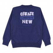 Детска блуза "Create new" в тъмносиньо 2