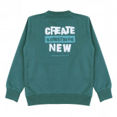 Детска блуза "Create new" в зелено 2