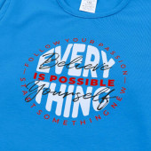 Детска блуза "Every thing" в синьо 3