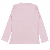 Детска блуза "Faity" в опушено розово 2