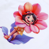 Детска блуза "Flower fairy" в екрю 3