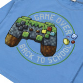 Детска блуза "Game over" в пастелно синьо 3