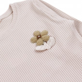 Детска блуза от рипс с 3D цвете 3