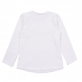 Детска блуза с еднорог в цвят екрю 2