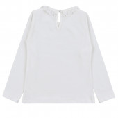 Детска блуза с рязана дантела в екрю 2