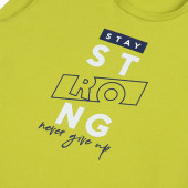 Детска блуза "Stay strong" в зелено 2