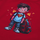 Детска блуза "Super amazing" в червено 3