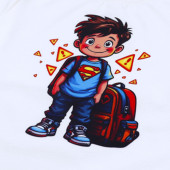 Детска блуза "Super amazing" в екрю 3