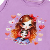 Детска блуза "Sweet girl" в лилаво 3