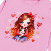 Детска блуза "Sweet girl" в розово 3