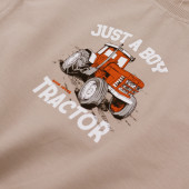 Детска блуза "Tractor" в бежово 3