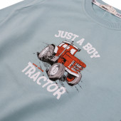 Детска блуза "Tractor" в пастелно синьо 3