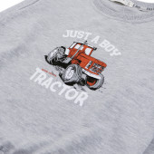 Детска блуза "Tractor" в сив меланж 3