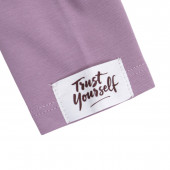 Детска блуза "Trust yourself" в пастелно лилаво 4
