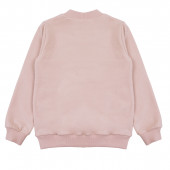 Детска ватирана блуза ''Hey'' в опушено розово 2