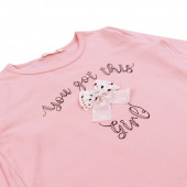 Детска блуза "You got" в розово 3