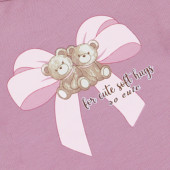 Детска блуза ''Soft hugs'' в пепел от рози 3