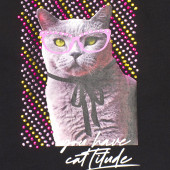 Леко скъсена блуза за момичета ''Cattitude'' 3