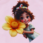 Детска блуза ''Curly girl'' в бледолилаво 3